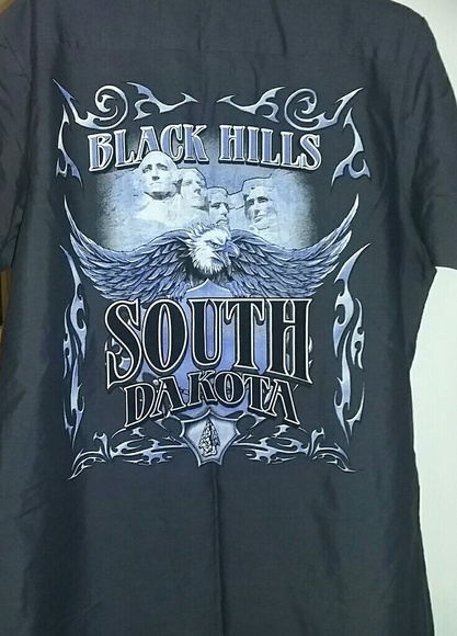 HARLEY DAVIDSON SHIRT Black Hills Mount Rushmore r - Picture 1 of 6